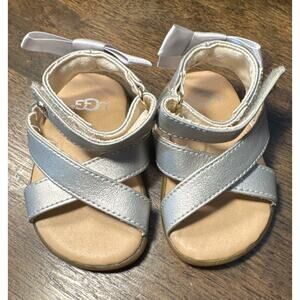Ugg Girl Toddler Sandals‎ size 2 / 3 Silver